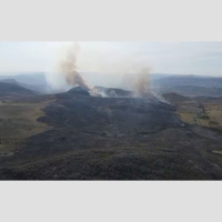 Raio provoca incêndio no Parque Nacional da Chapada dos Veadeiros