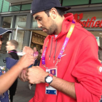 This is an interview in Arabic. Makram Ben Romdhane speaks to @annareporting about London and the match against the US tomorrow.