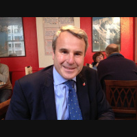 Lord Mayors Show: Philip Everett, director of the built environment at City of London has brought his mum and dad to the show.