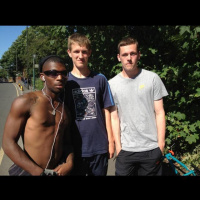 Kyran, Michael and Daniel tell @annareporting how much it means to have seen to Olympic torch in Merton.