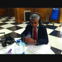 Tooting winning candidate Sadiq Khan speaks to BBC London 94.9