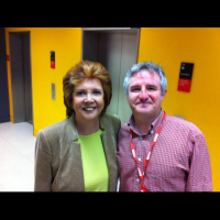 Cilla Black gets trapped in BBC London reception with Graham Robertson!