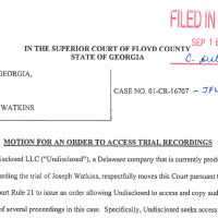 S2, The State v. Joey Watkins - Addendum 10 – Closed Court