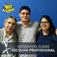 Entrevista sobre escolha profissional para a r#225dio Tropical FM
