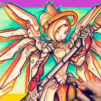 Audio Commentary: Overwatch Mercy Color Pencil