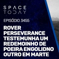 ROVER PERSEVERANCE TESTEMUNHA UM REDEMOINHO DE POEIRA ENGOLINDO OUTRO EM MARTE