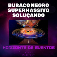BURACO NEGRO SUPERMASSIVO ENGOLE NUVEM DE GÁS E SOLUÇA