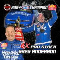 Greg Anderson - 2024 NHRA Mission Foods Pro Stock World Champion