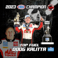 Doug Kalitta - 2023 NHRA Camping World Top Fuel World Champion