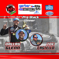 Dallas Glenn - Pro Stock Winner - Gerber Collision Route 66 NHRA Nationals presented by Peak