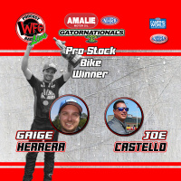 Gaige Herrera - Pro Stock Motorcycle Winner - 2023 Amalie Oil NHRA Gatornationals 3/16/2023