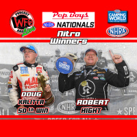 Doug Kalitta and Robert Hight - Pep Boys NHRA Nationals winners 9/20/2023