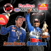 Antron Brown and Hector Arana Jr join WFO Radio after winning the Pep Boys NHRA Nationals