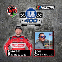 Chase Briscoe gets ready for the NASCAR Cup Dixie Vodka 400 at Homestead Miami Speedway