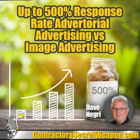 500% Better Response Rate Advertorial Advertising vs Image Advertising Dave Negri 282