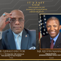 Gerald Hector welcomes Deputy Director of NASAs John F. Kennedy Space Center, Mr. Kelvin Manning