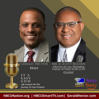 Mr. Gerald Hector welcomes Mr. A. Scott Bolden to ITS EASY SON