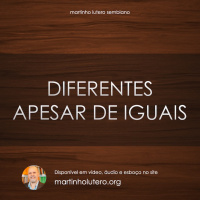 Diferentes, apesar de iguais