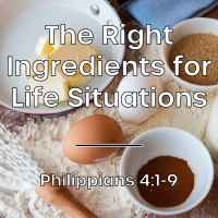 The Right Ingredients for Life Situations