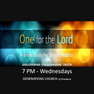 One For The Lord - Singles Bible Study