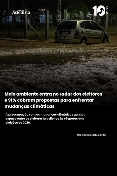 Diário do Acionista - Meio ambiente entra no radar dos eleitores