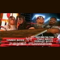 Royal Rumble 2000, Part 1: Many tables broken