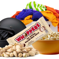 Episode 193 - Pistachios, Whoppers, Popcorn, Laundry  Helmets