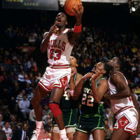 Michael Jordans third NBA season - February 14 through 28, 1987 - NB87-9