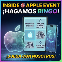 INSIDE #AppleEvent ¡HAGAMOS BINGO!