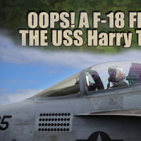 F-18 Thundercat Falls Off of Aircraft Carrier USS Harry Truman