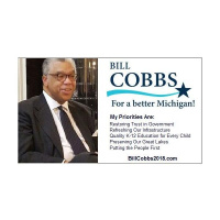 Guest: Michigan Democratic Candidate for Governor, Bill Cobbs 4/26 @ 9:30 pm ET