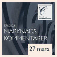 27 Mars: Fler större kunder lutar åt köp än sälj på dessa nivåer