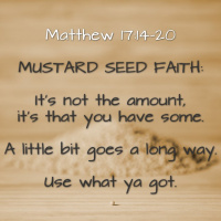 Just a little Faith