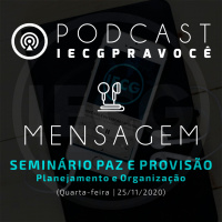 PAZ E PROVISÃO | PLANEJAMENTO E ORGANIZAÇÃO |QUARTA 25/11/20 | AP EDMILSON