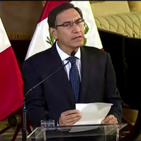 Martín Vizcarra está apoiando uma investigação que está limpando a política peruana