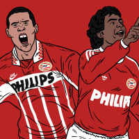 Botão #235 Romário e Ronaldo no PSV