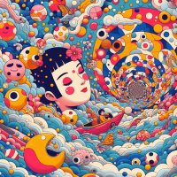 Alexia  Foster visit Yayoi Kusama