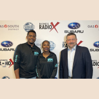 Shawn Lally with BizPayPros and Loretta  Eric Hayes with Little Gym of Buford