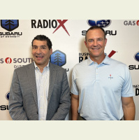Aaron Lupuloff and Buck Lanford with the Gwinnett County Sports Hall of Fame