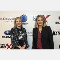 Anne McGhee  Makayla Cummings with DL Contracting Services and McKenzie Rowley with TopGolf Buford