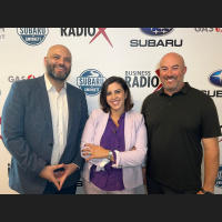 Aysha Abdullatif  Nasser Nammari with Spherion Staffing  Recruiting and Ryan Lucia with Aaron Overhead Doors  Markinuity