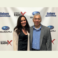 Barbara Cheney with Star Shield Solutions and David David with Volcano Japanese Steakhouse  Sushi Bar