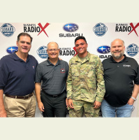 Ken Harris with Army ROTC/Bulldog Battalion and Lieutenant Danny Mancillas