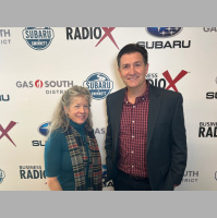 Beth Coffey with Southwest Gwinnett Chamber of Commerce and Ray Godleski with Southeast Wealth Partners