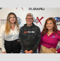 Ryan Burton with Leads Near Me and Val Infante  Rachel Gano with Andretti Indoor Karting  Games