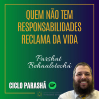 981 Quem não tem responsabilidades reclama da vida. Parshat Behaalotechá