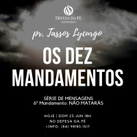 Êxodo 20.13 | Não matarás (Pr. Tassos Lycurgo)