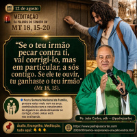 12 de Agosto - Meditação da Palavra do Senhor
