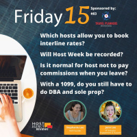 Interline rates, Is Host Wk recorded, Are comm. paid if leaving, DBA/sole prop needed w/1099