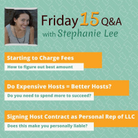 Signing Host Contract as Personal Rep of LLC, Charging Fees, Are Expensive Hosts Better?